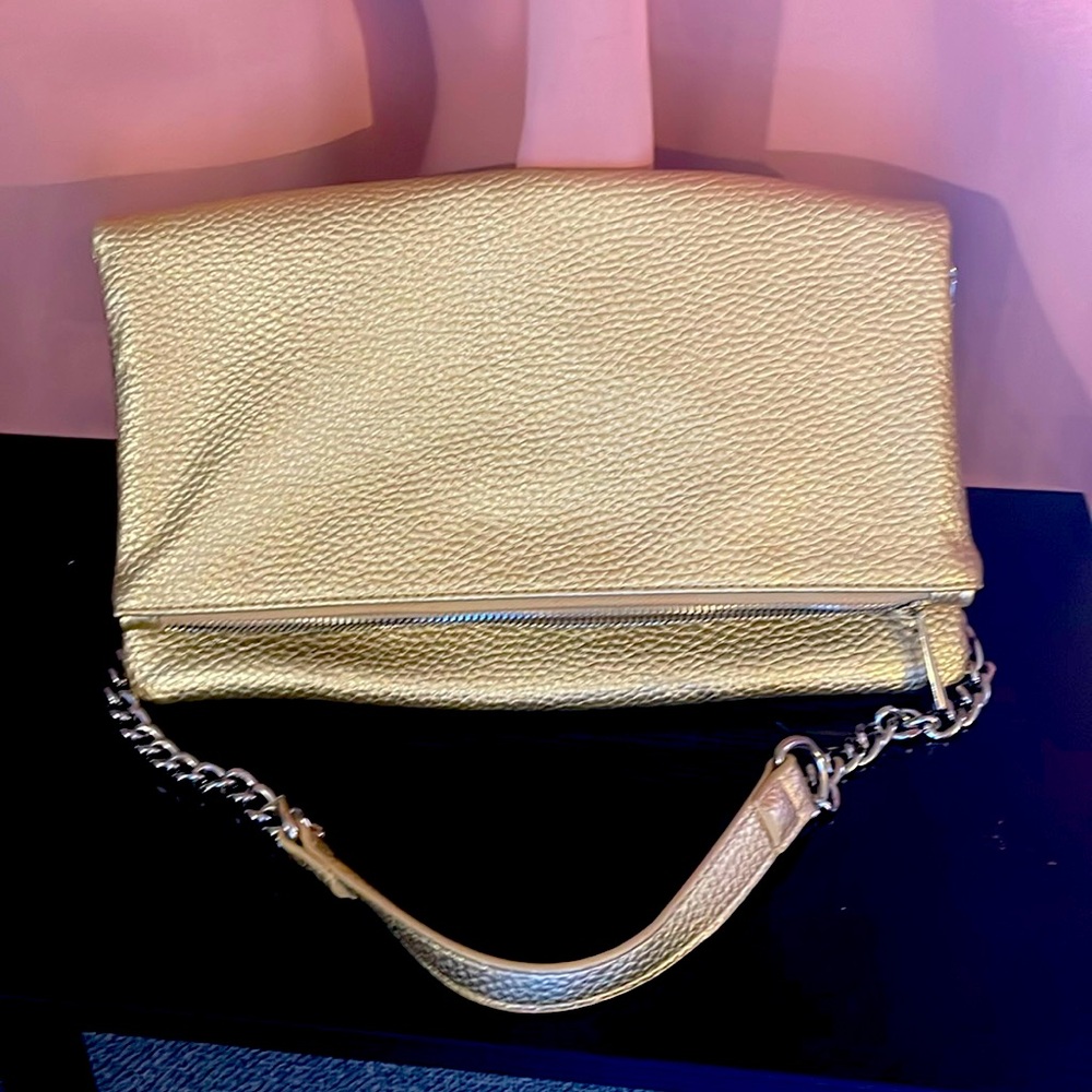 Express Gold Clutch Shoulder Night Put Bag like new smoke free environment